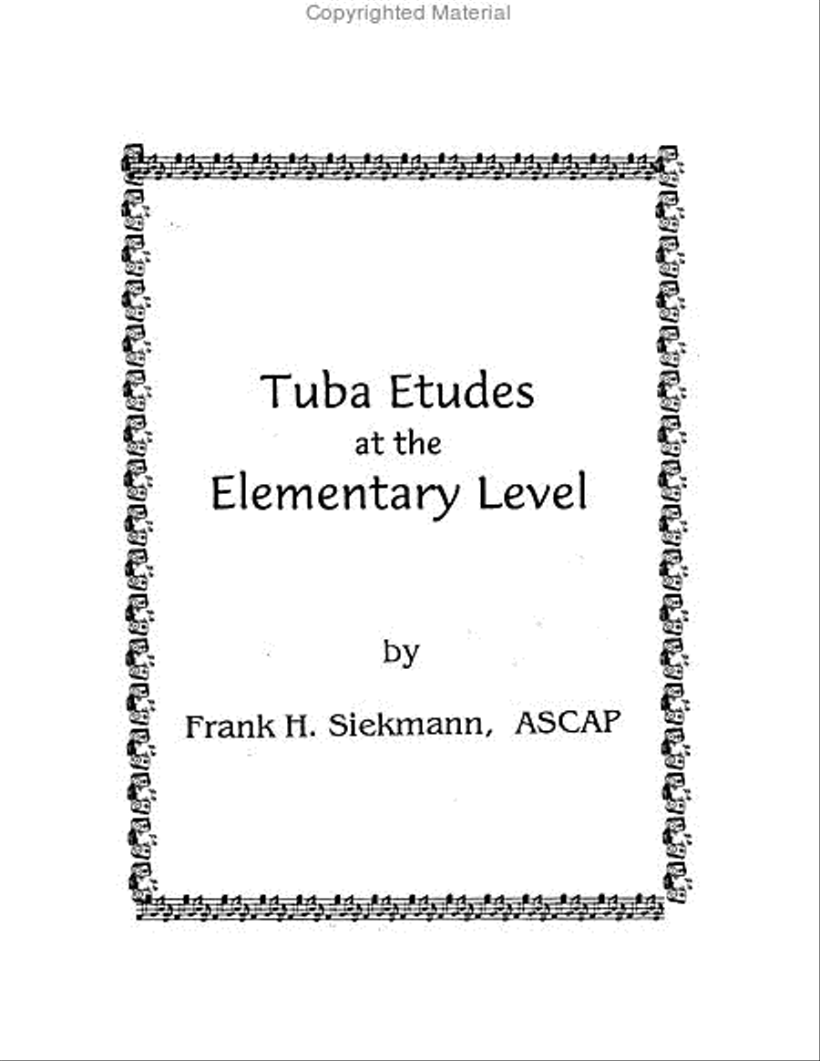 Tuba Etudes at the Elementary Level Tuba scores gallery preview page 2