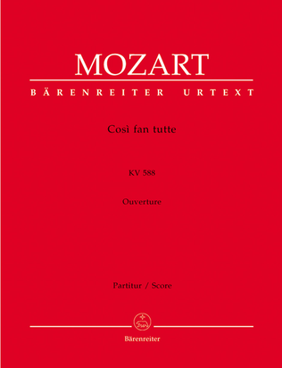 Book cover for Ouverture zu "Cosi fan tutte" KV 588