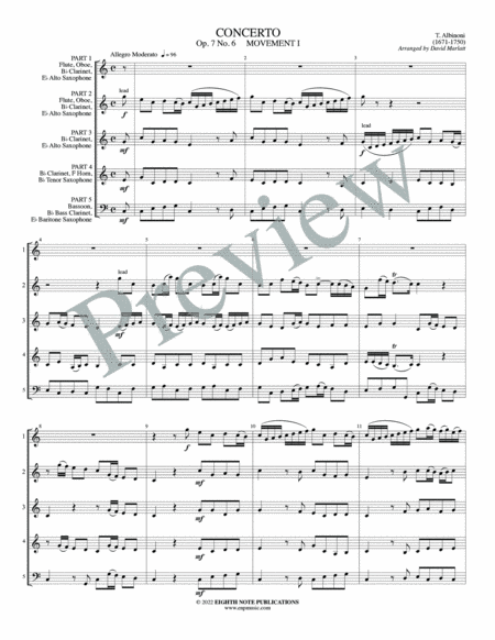 Concerto Op. 7 No. 6