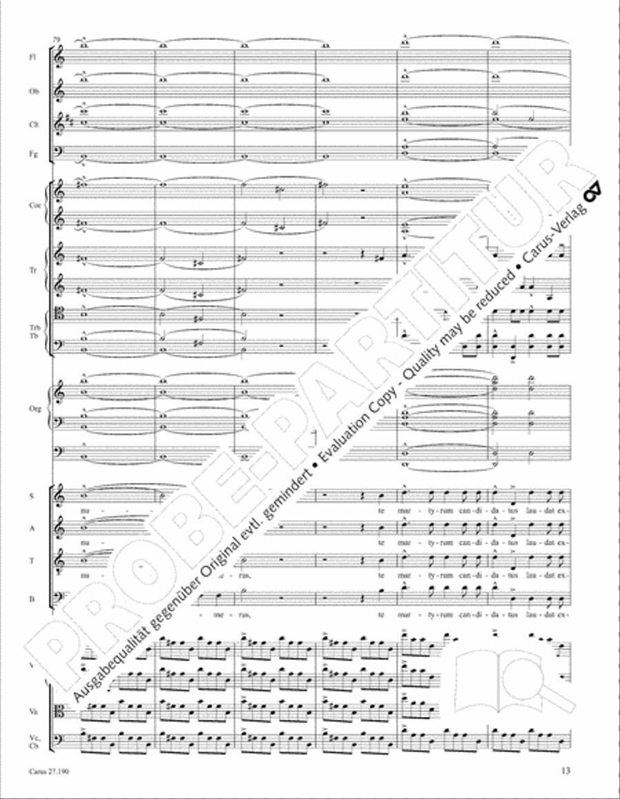 Te Deum 4-Part scores gallery preview page 20