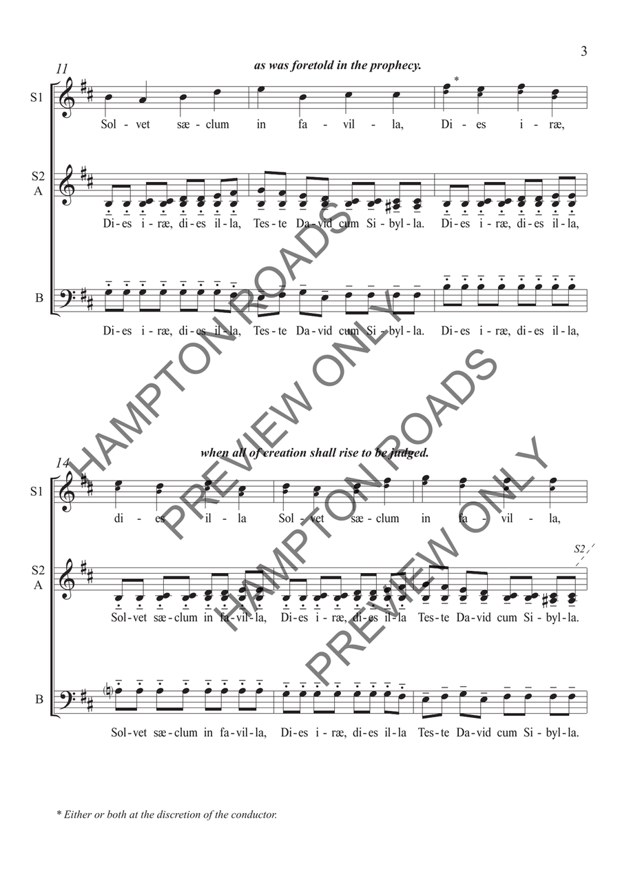 Dies Irae (SSAB) Dies Irae (SSAB) Choir scores gallery preview page 4