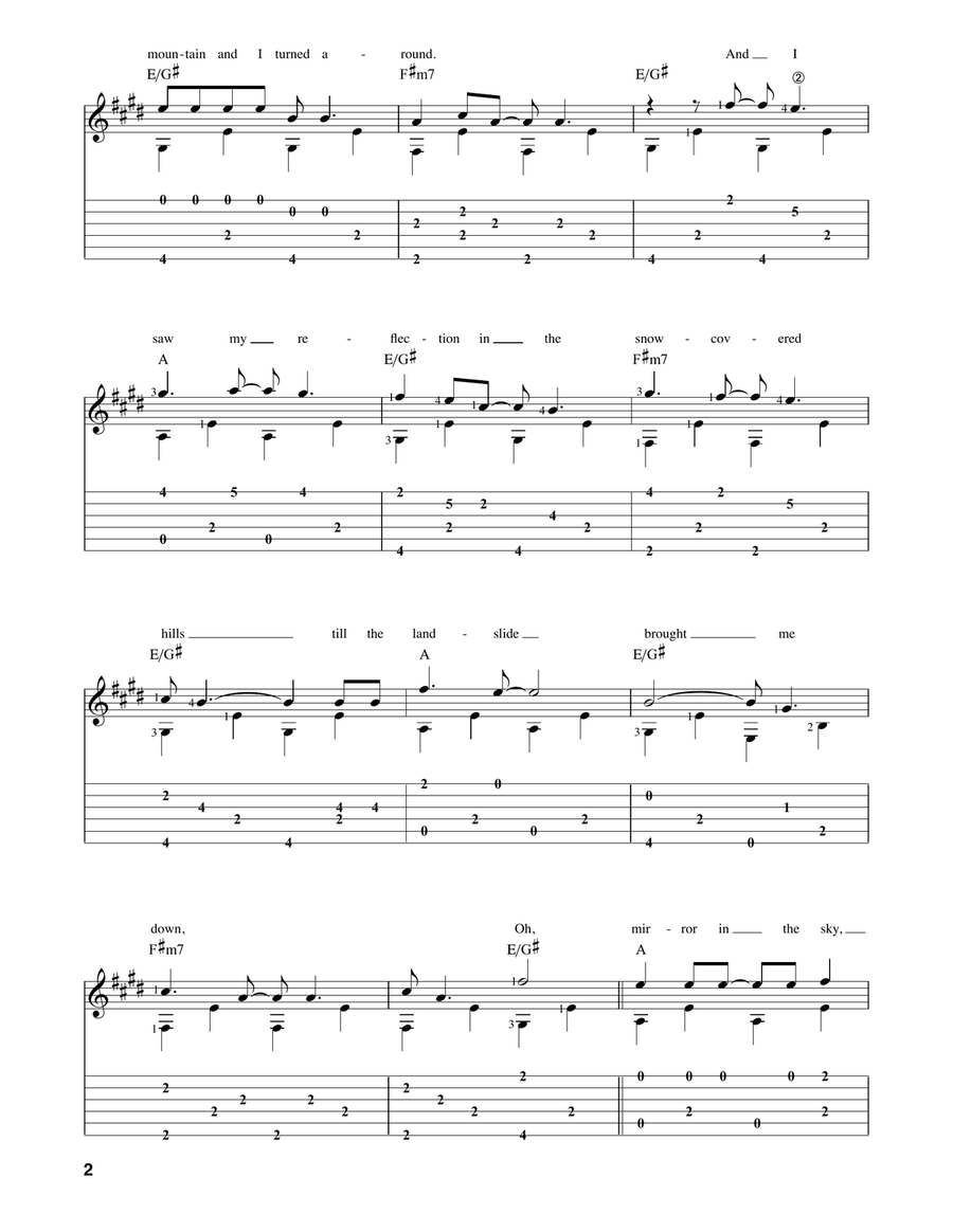 Landslide Landslide Acoustic Guitar scores gallery preview page 2