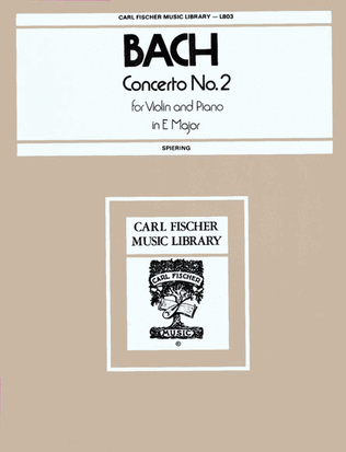 Book cover for Concerto No. 2 in E Major