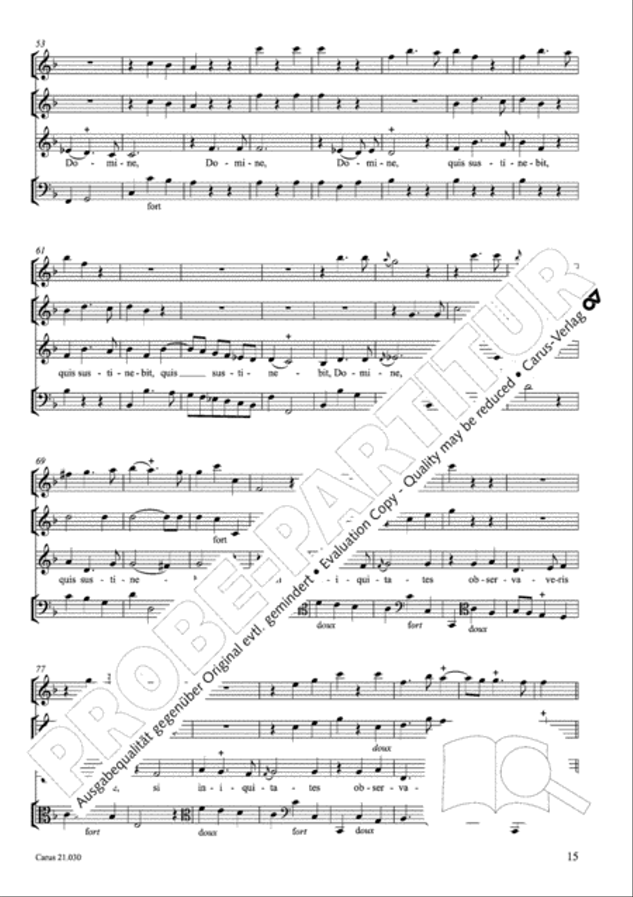 De profundis Men's Choir scores gallery preview page 16