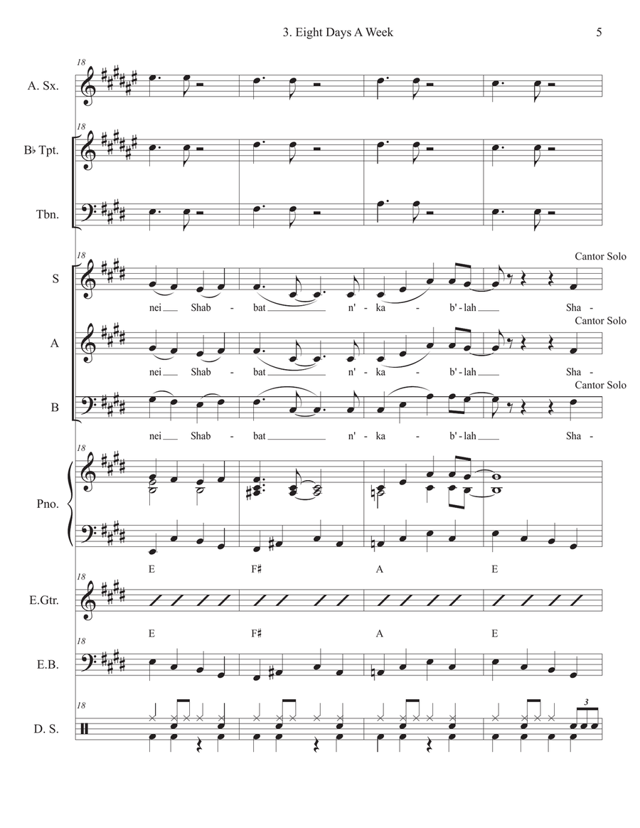 Eight Days A Week Voice scores gallery preview page 5