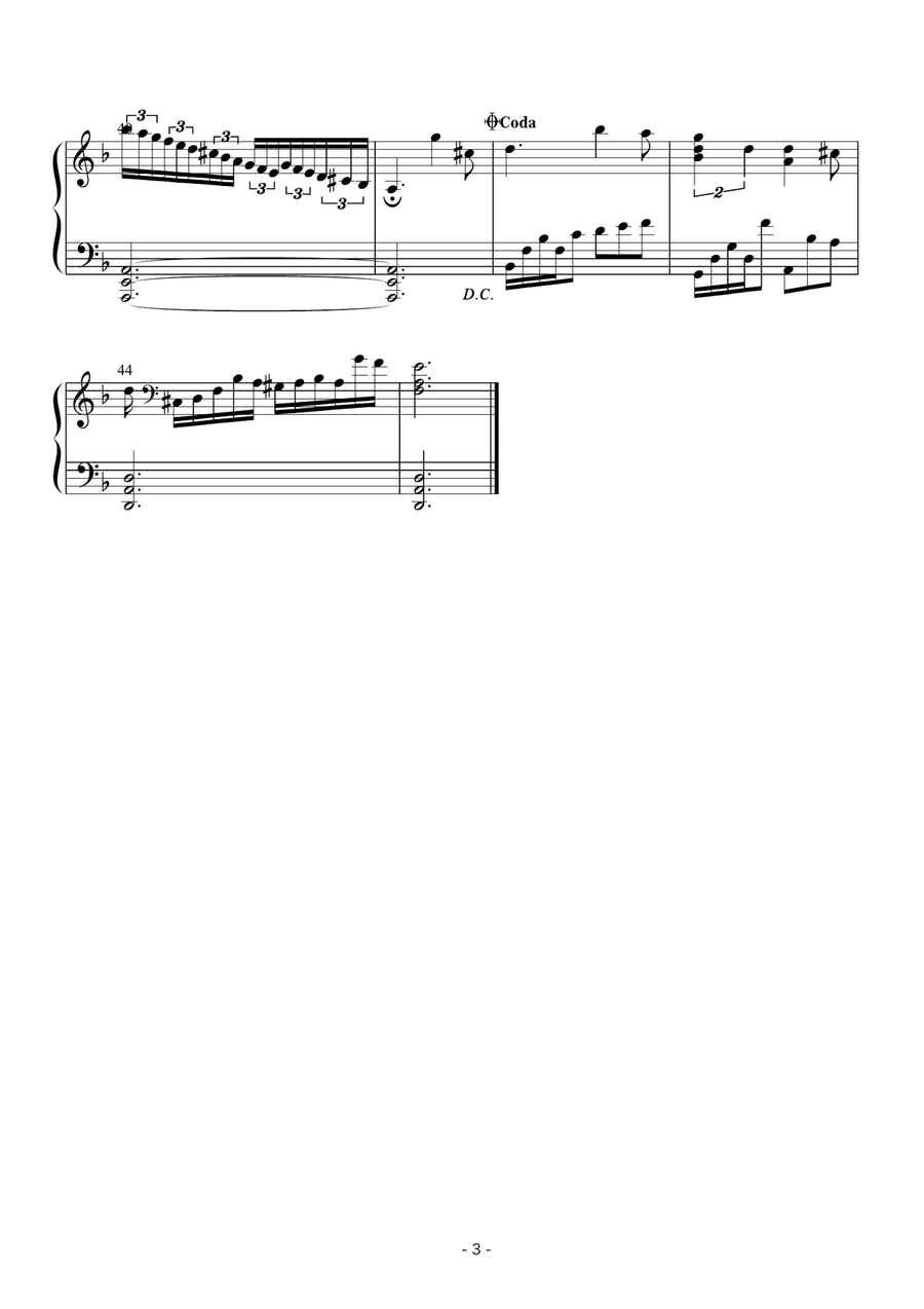 Sad & Emotional Piano Solo scores gallery preview page 4