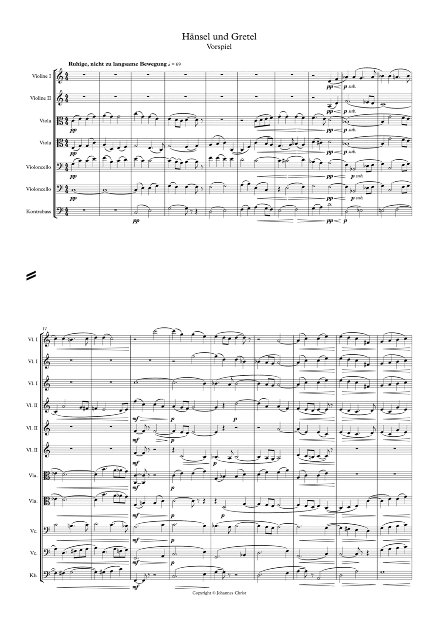 Hänsel und Gretel (Suite) String Orchestra scores gallery preview page 1