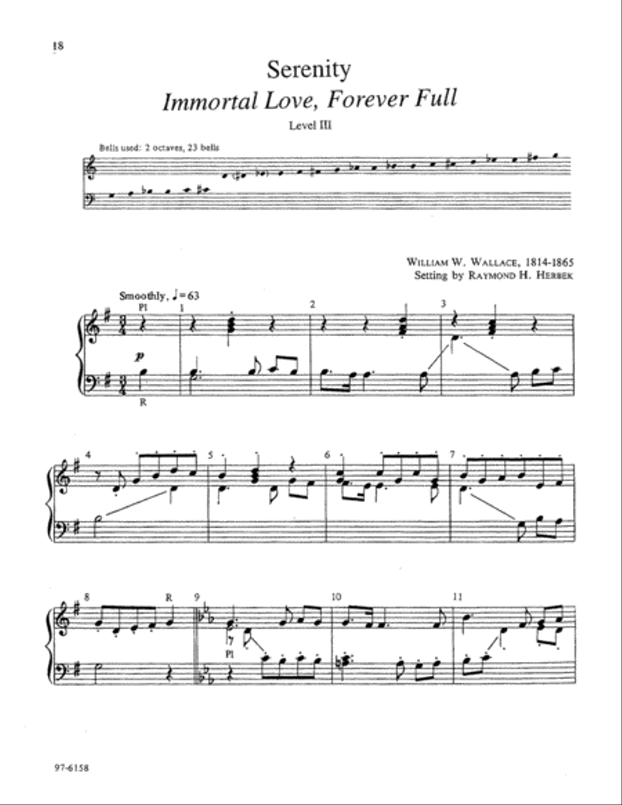 Nine Easy Hymn Arrangements for Handbells or Choir Chimes