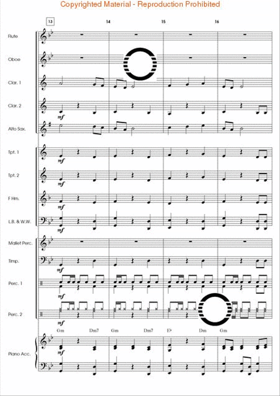 Fandango El Dorado Concert Band scores gallery preview page 5