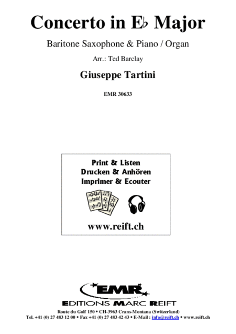Concerto in Eb Major Baritone Saxophone scores gallery preview page 2