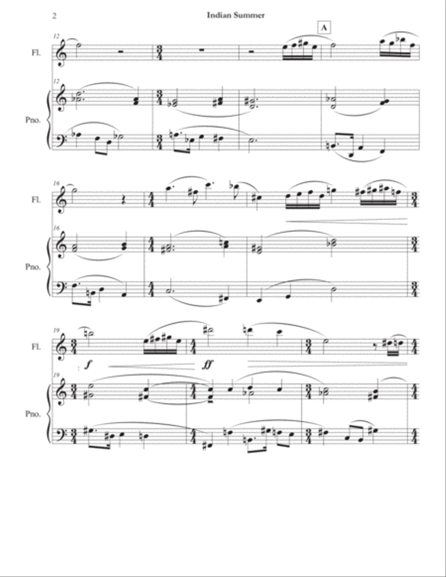 Indian Summer Flute Solo scores gallery preview page 3