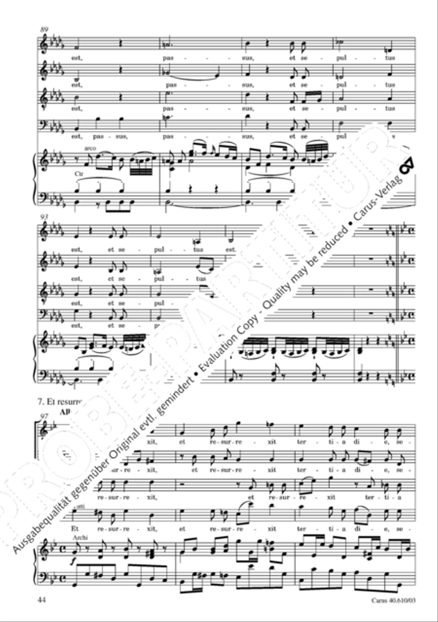 Theresienmesse in B 4-Part scores gallery preview page 45