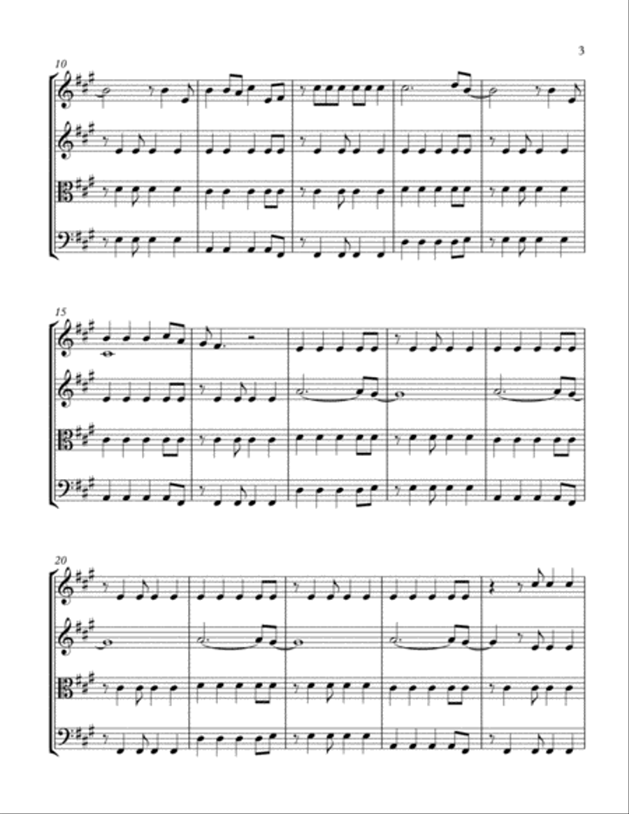 Viva La Vida String Quartet scores gallery preview page 3