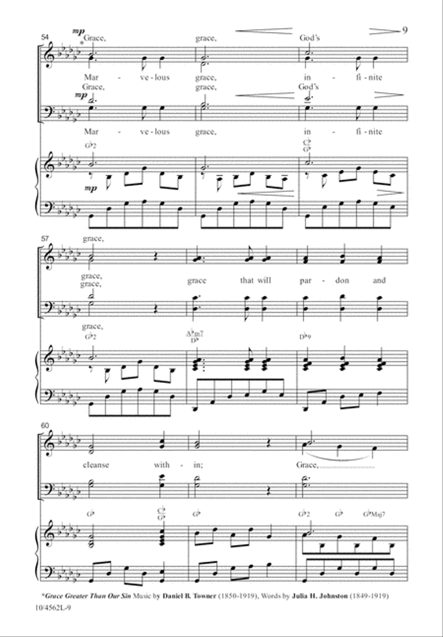 God’s Grace Is So Amazing 4-Part scores gallery preview page 10