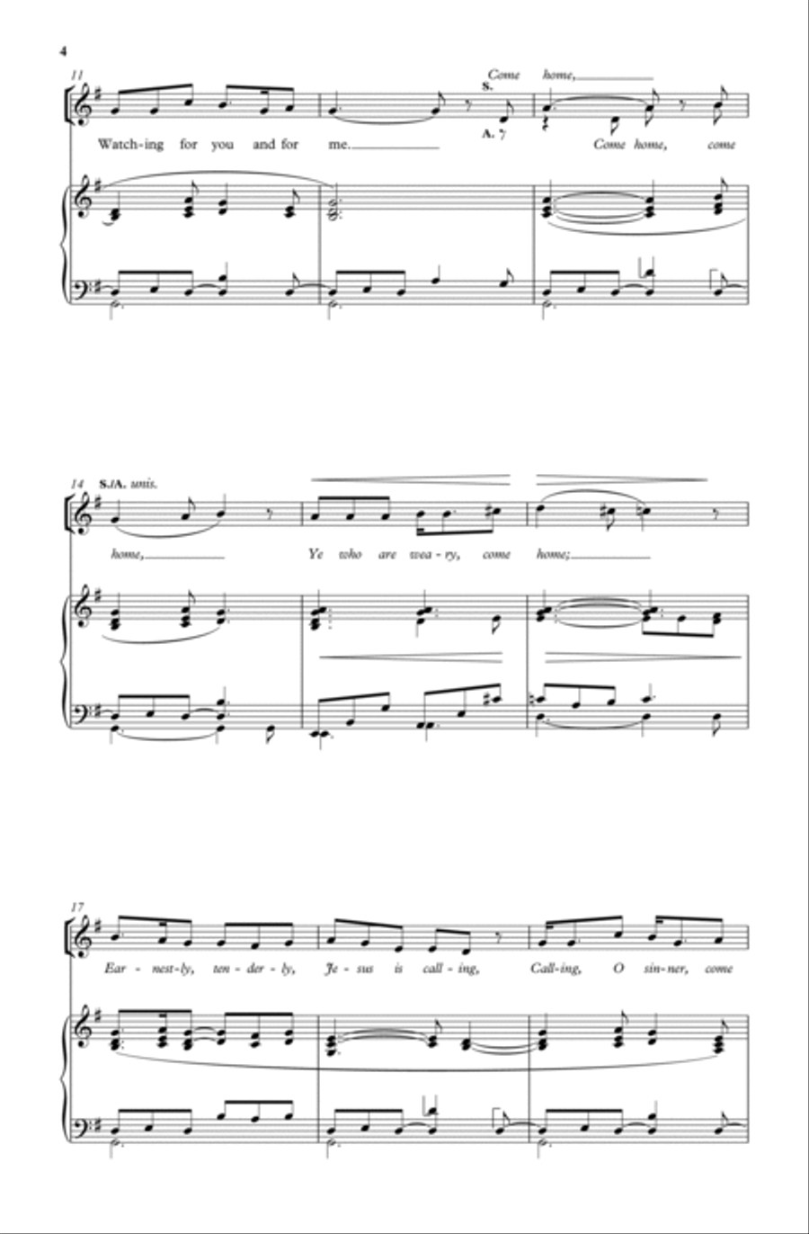 Softly and tenderly SSAA scores gallery preview page 3