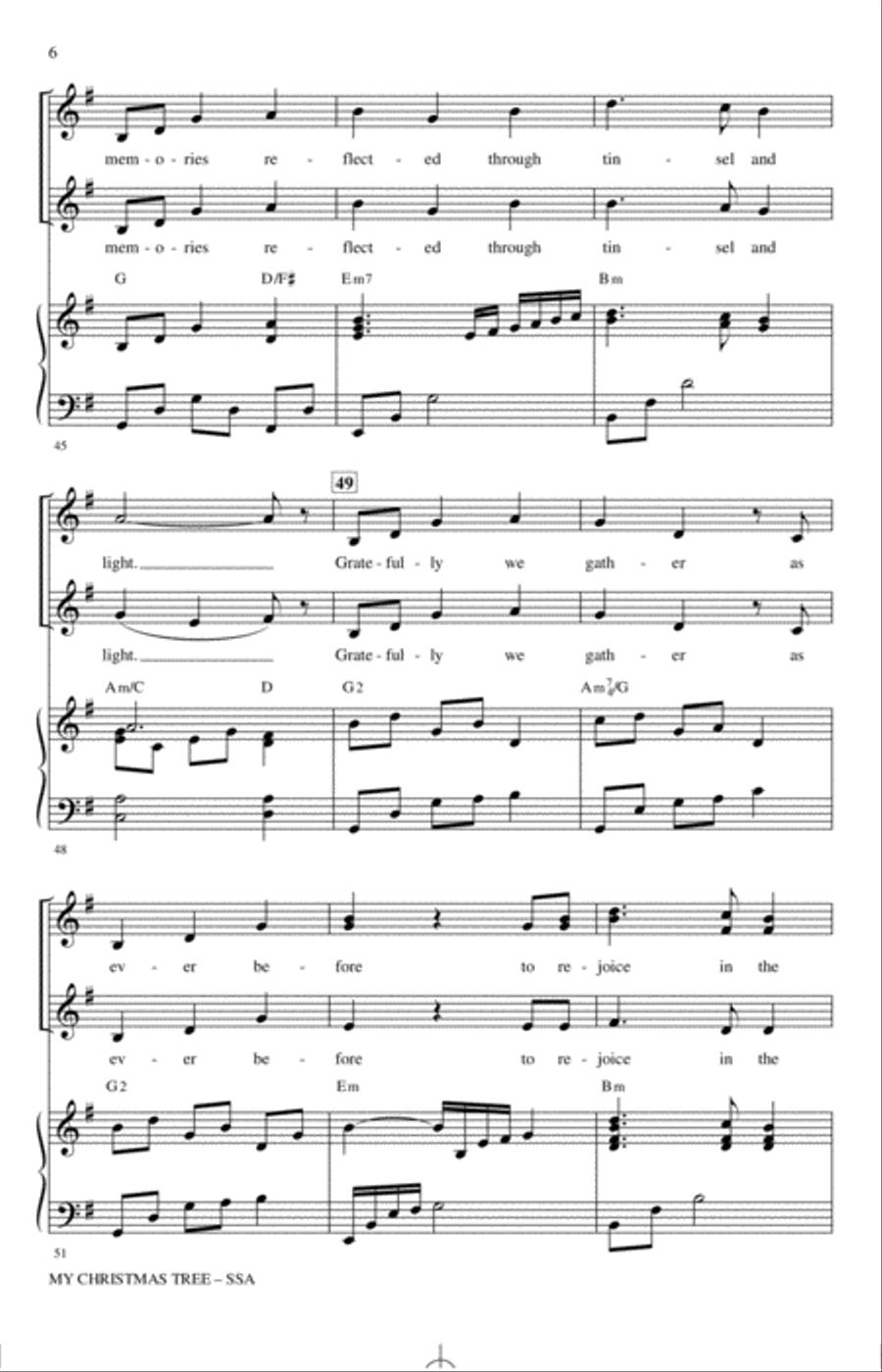 My Christmas Tree SSA scores gallery preview page 5