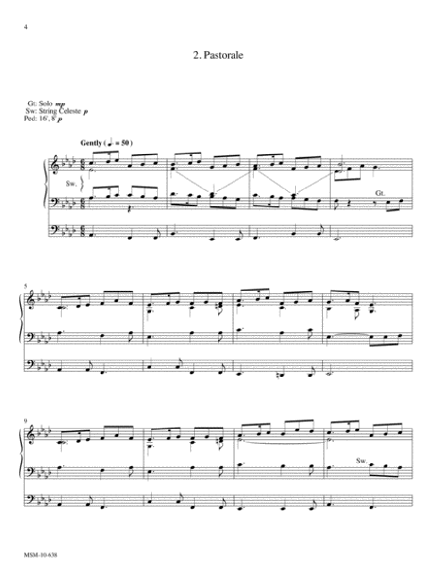 Variations for Organ on How Firm A Foundation Organ scores gallery preview page 4