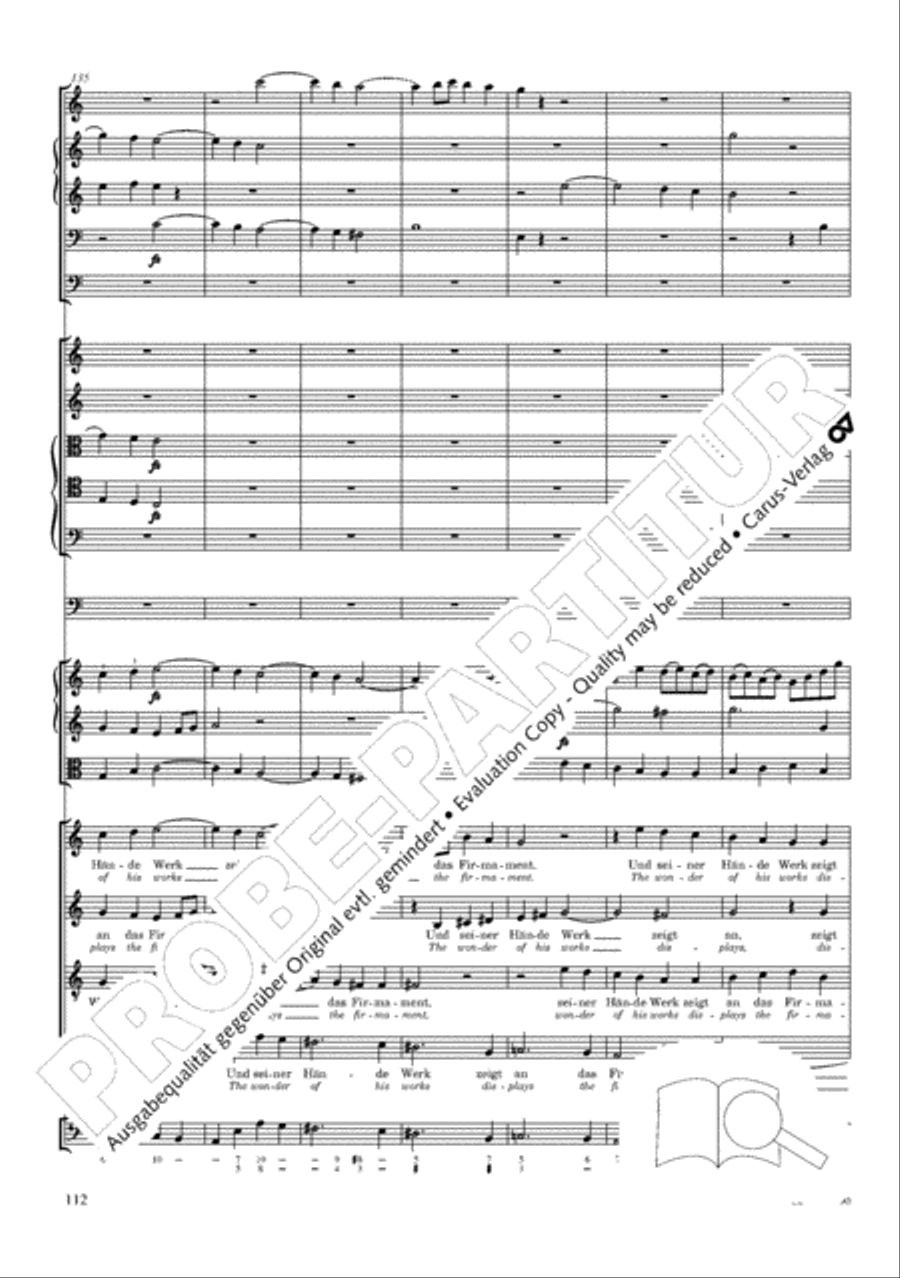 The Creation (Die Schopfung) 4-Part scores gallery preview page 132