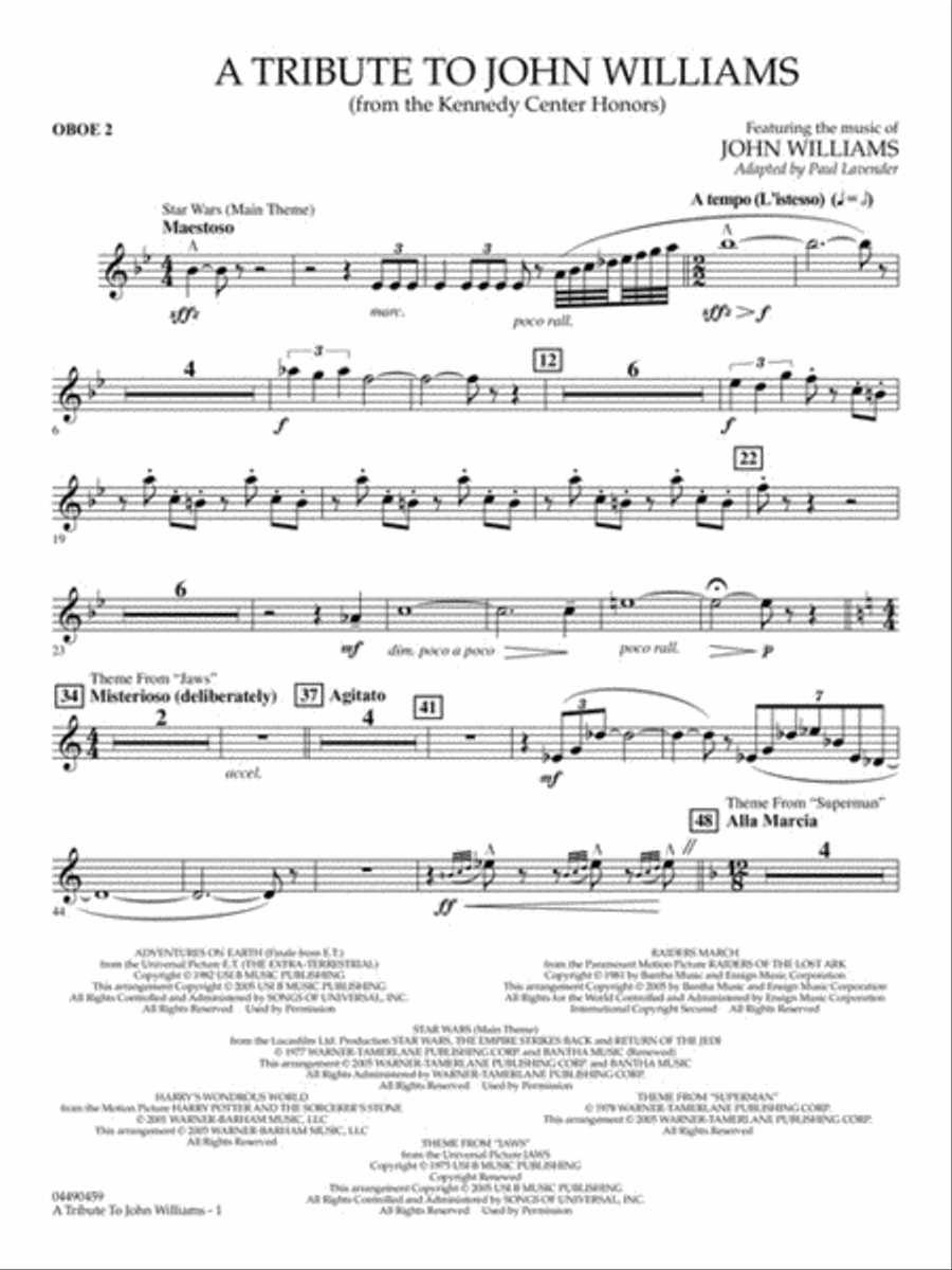 A Tribute to John Williams Full Orchestra scores gallery preview page 5