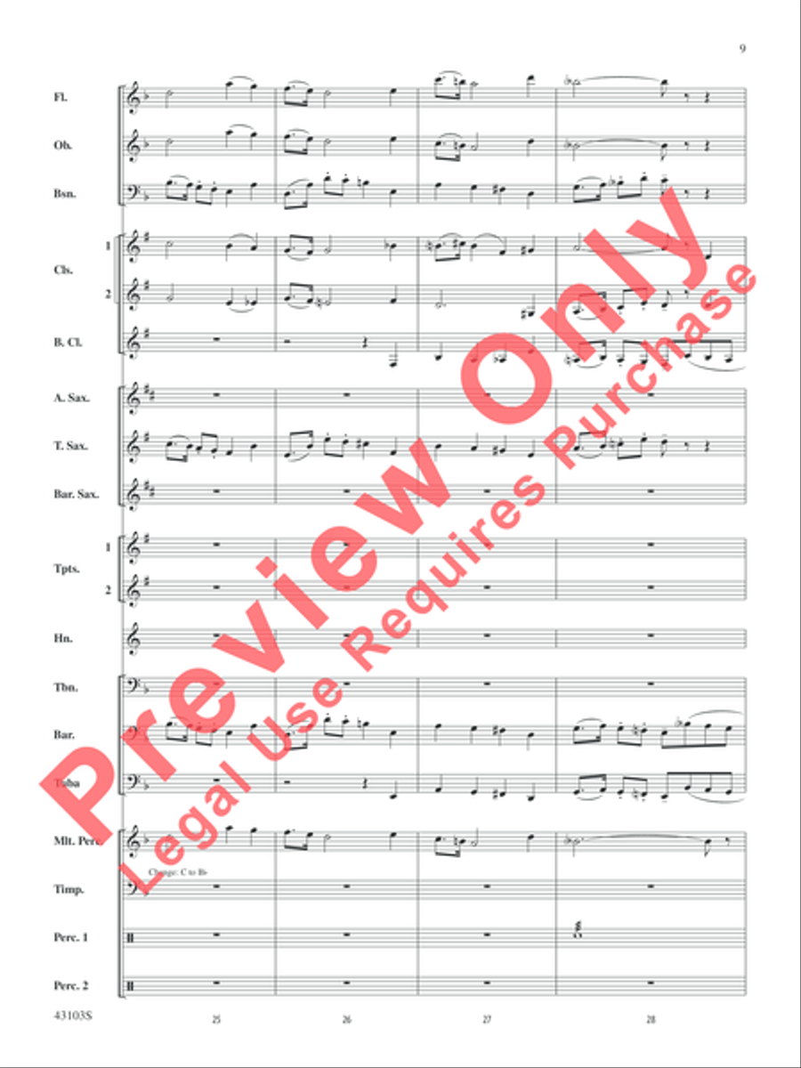 The Silver Quill The Silver Quill Concert Band scores gallery preview page 9
