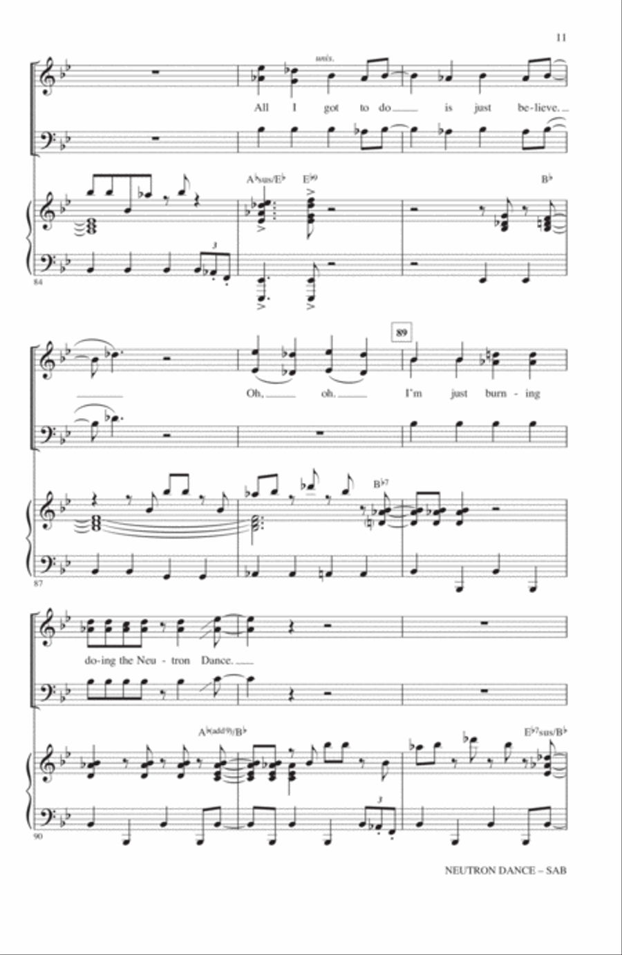 Neutron Dance 3-Part scores gallery preview page 10