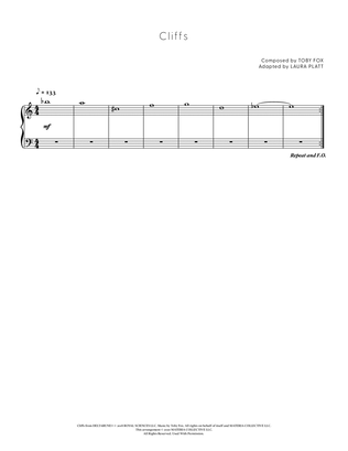 Cliffs (DELTARUNE - Piano Sheet Music)