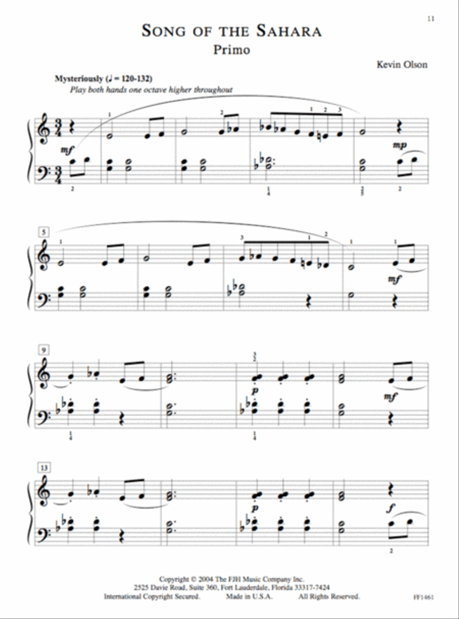 In Recital! Throughout the Year (with Performance Strategies) Volume One, Book 3 (NFMC) Piano Method scores gallery preview page 4