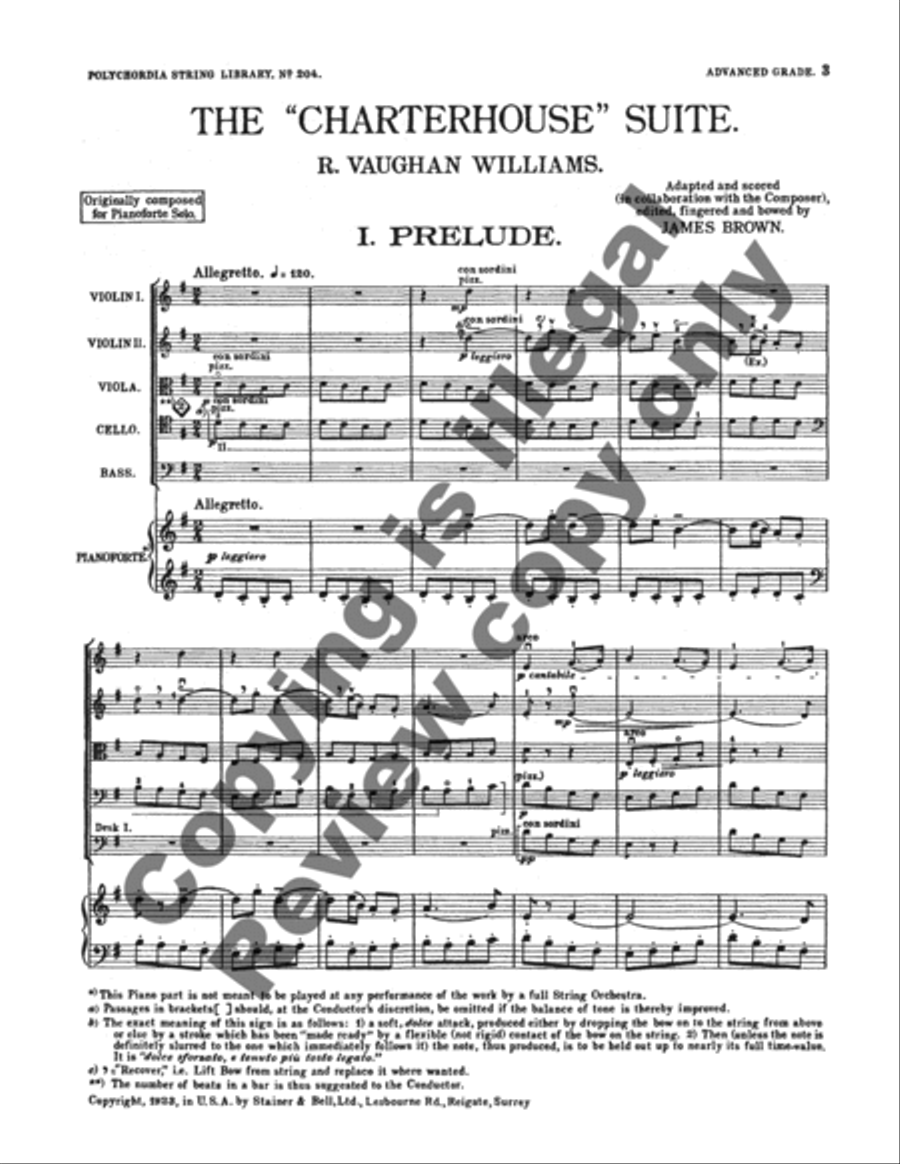 Charterhouse Suite String Orchestra scores gallery preview page 19