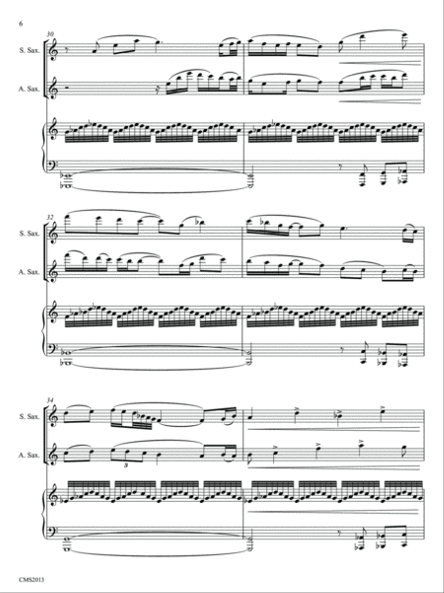 Craters of the Moon Soprano Saxophone scores gallery preview page 6