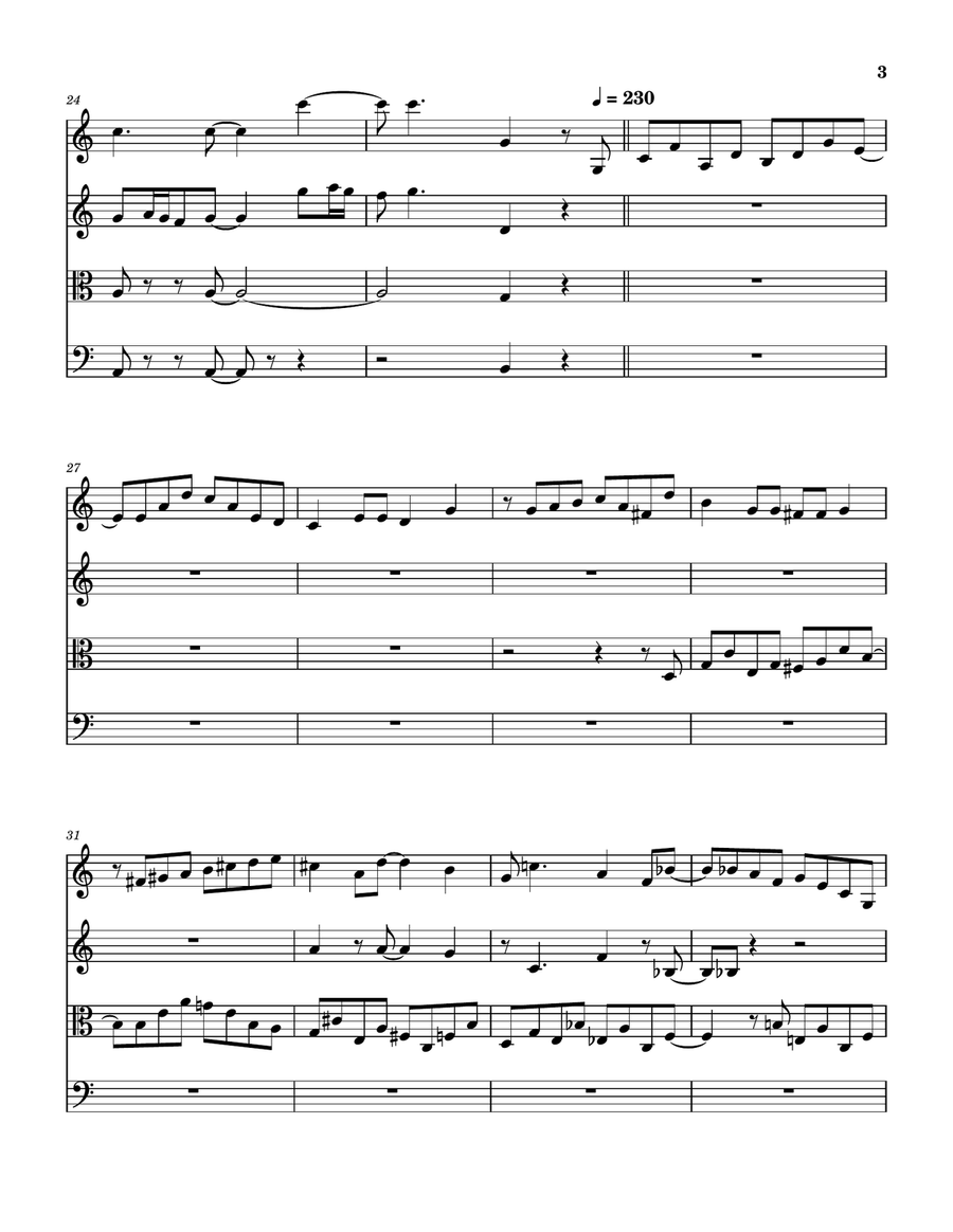 Fugue String Quartet scores gallery preview page 4