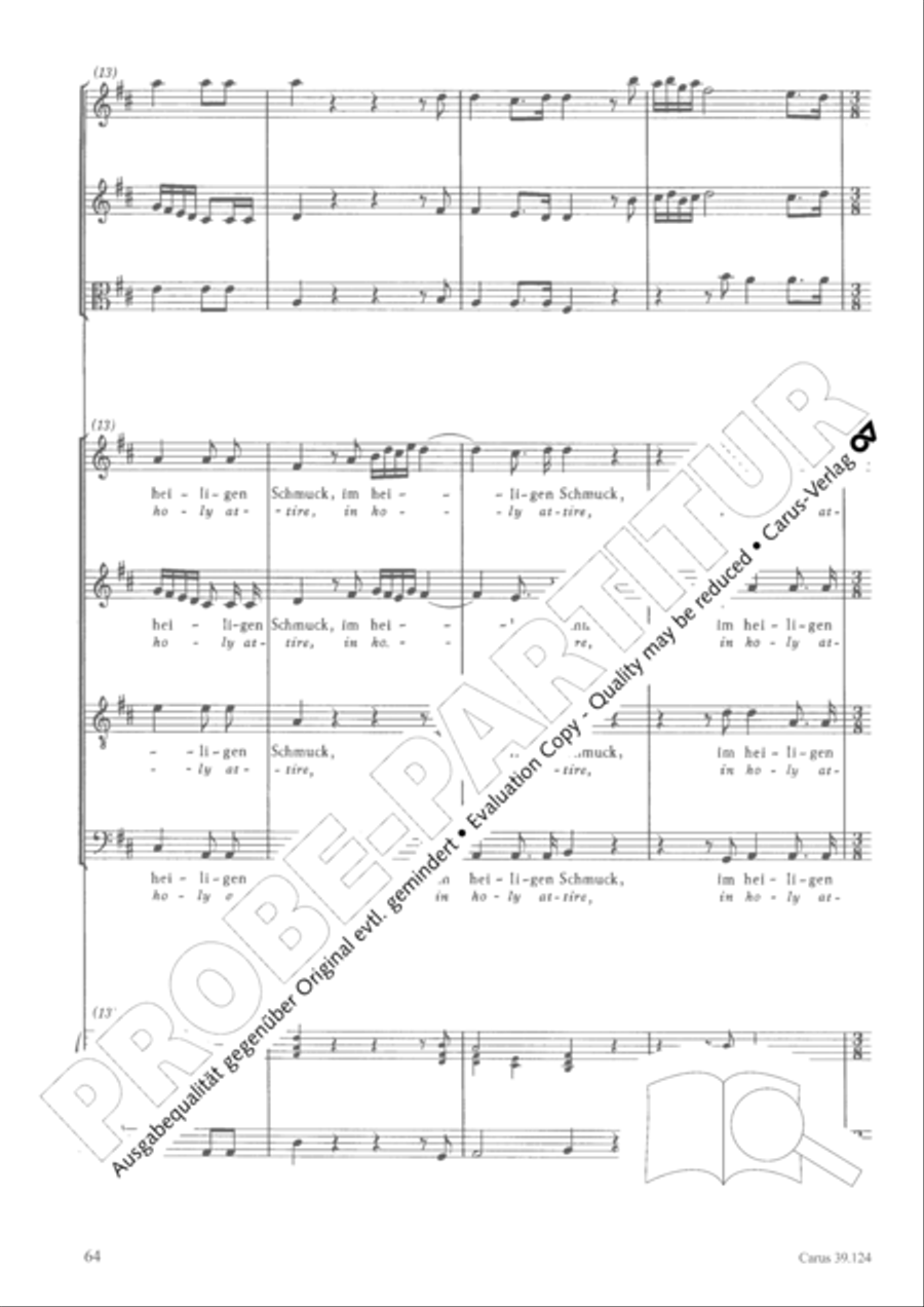 Sing to the Lord a new song (Singet dem Herrn ein neues Lied) 4-Part scores gallery preview page 65