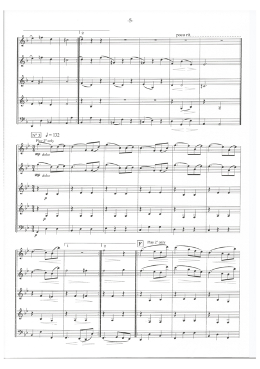 Brahms German Dances Brahms German Dances Woodwind Quintet scores gallery preview page 4