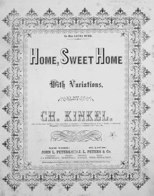 Book cover for Home, Sweet Home, With Variations