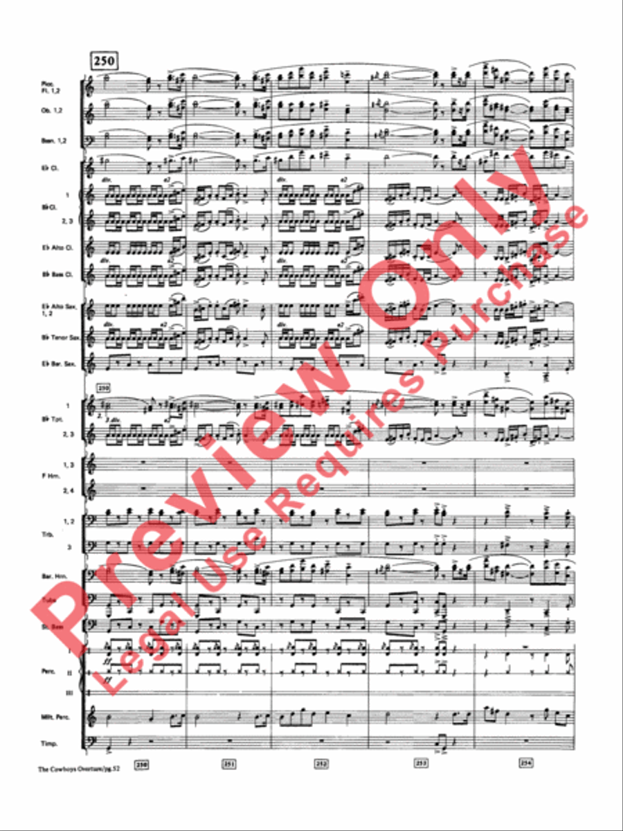 The Cowboys Concert Band scores gallery preview page 53