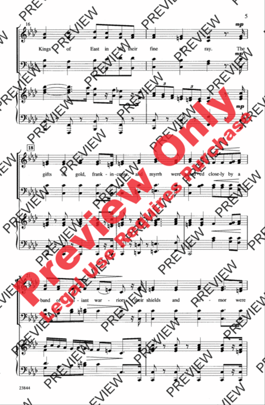 March of the Kings March of the Kings 4-Part scores gallery preview page 4