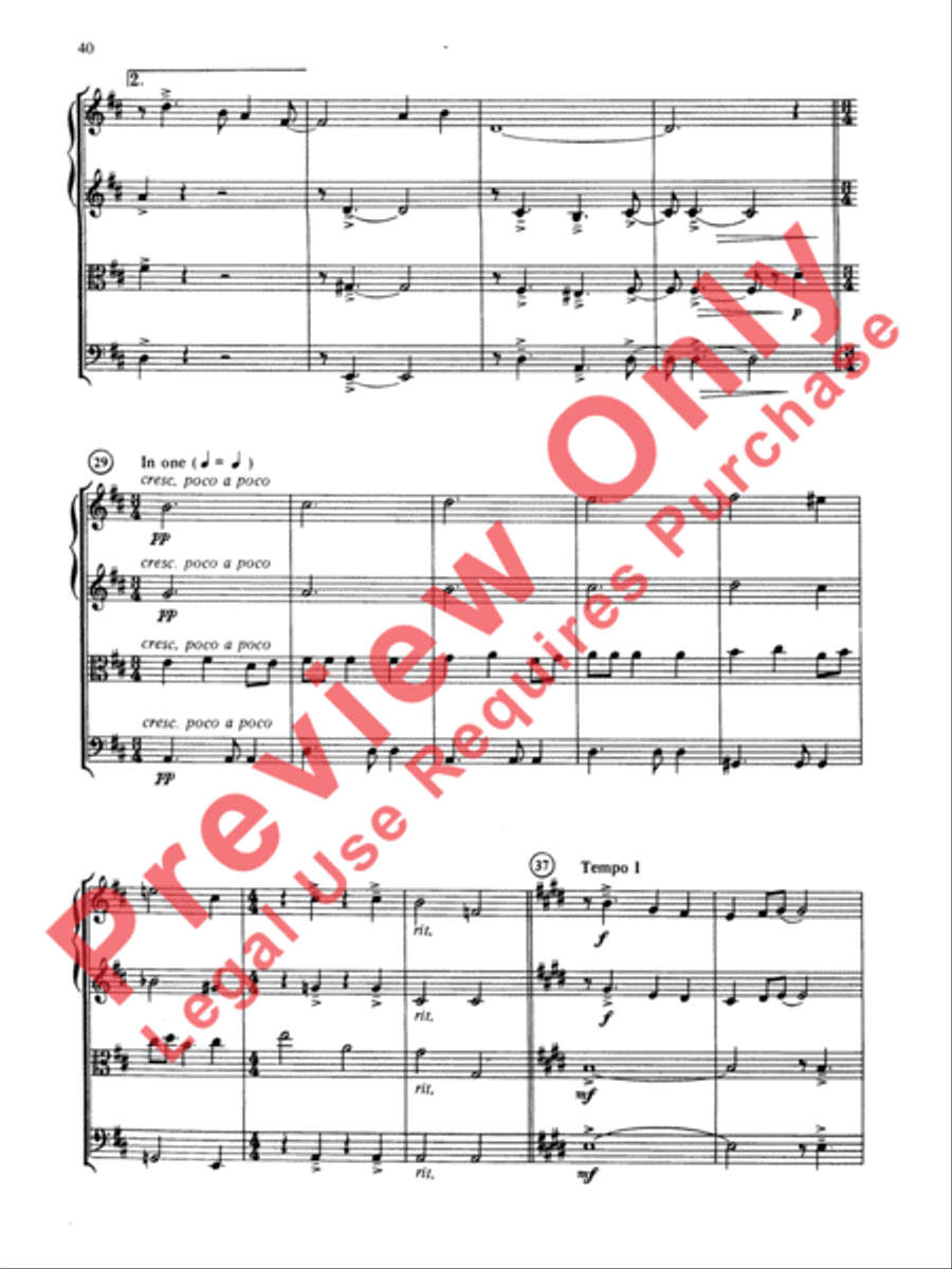 Jazz Classics String Quartet scores gallery preview page 41
