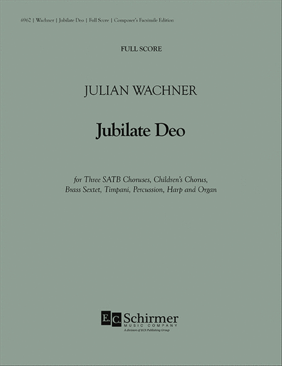 Jubilate Deo (Full Score) Choir scores gallery preview page 1