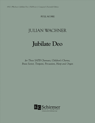 Jubilate Deo (Full Score)