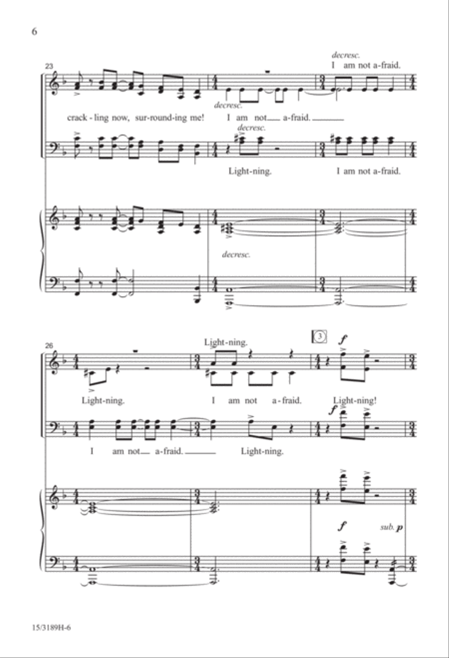 Lightning! 4-Part scores gallery preview page 6