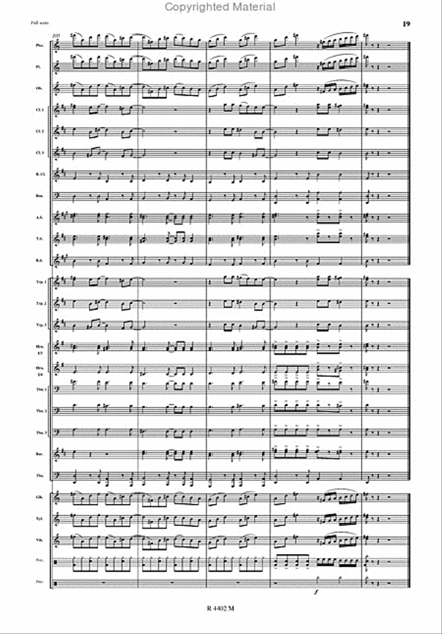 Je Marche Seul Je Marche Seul Concert Band scores gallery preview page 3