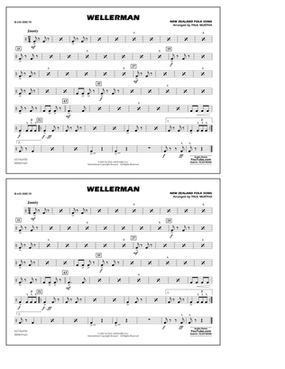 Wellerman (arr. Paul Murtha) - Bass Drum