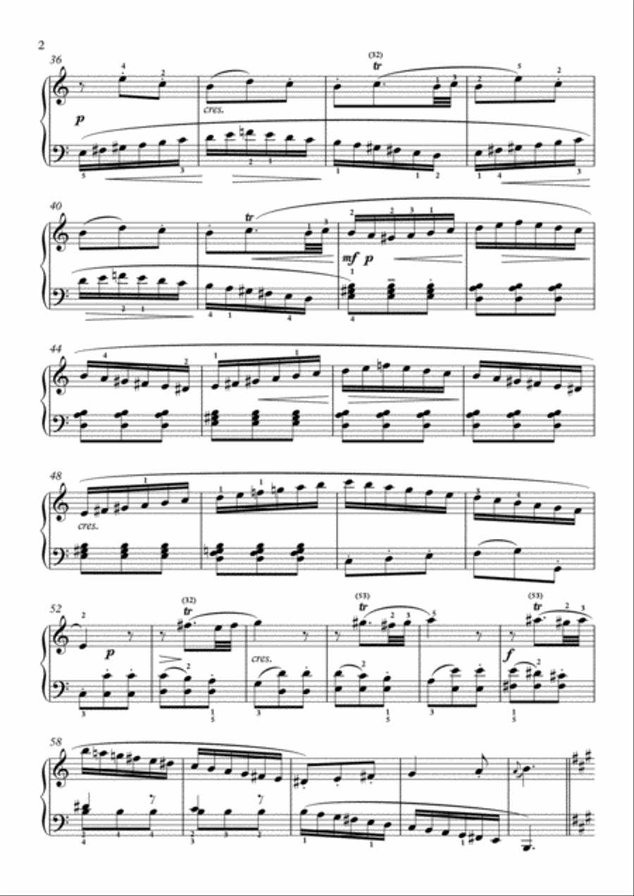 Scarlatti-Sonata in A-Major L.342 K.220(piano) Piano Solo scores gallery preview page 3