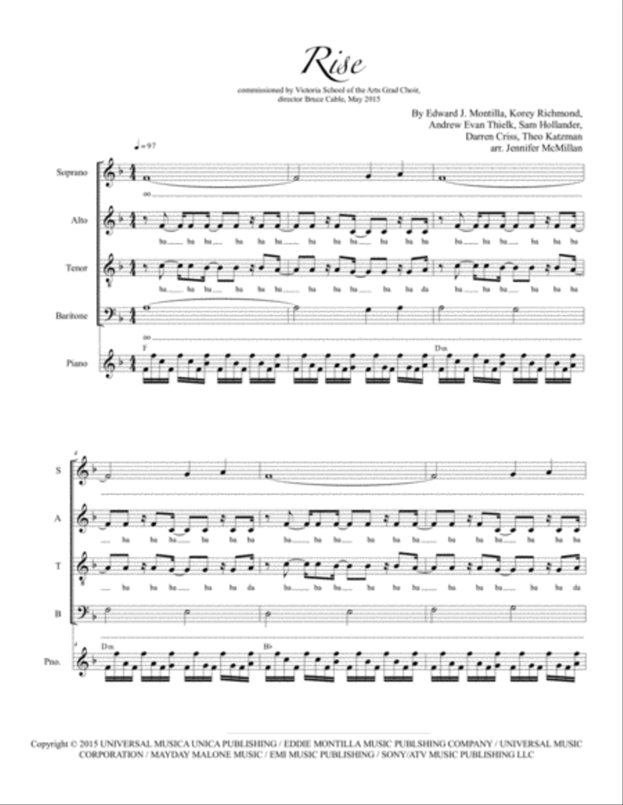 Rise 4-Part scores gallery preview page 1