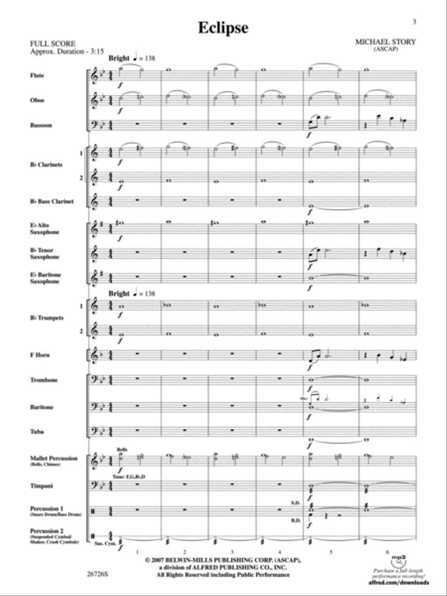 Eclipse Concert Band scores gallery preview page 2