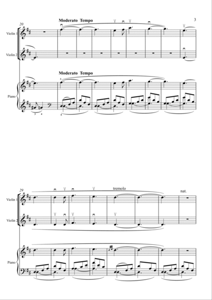 Millenium Millenium Violin Solo scores gallery preview page 3