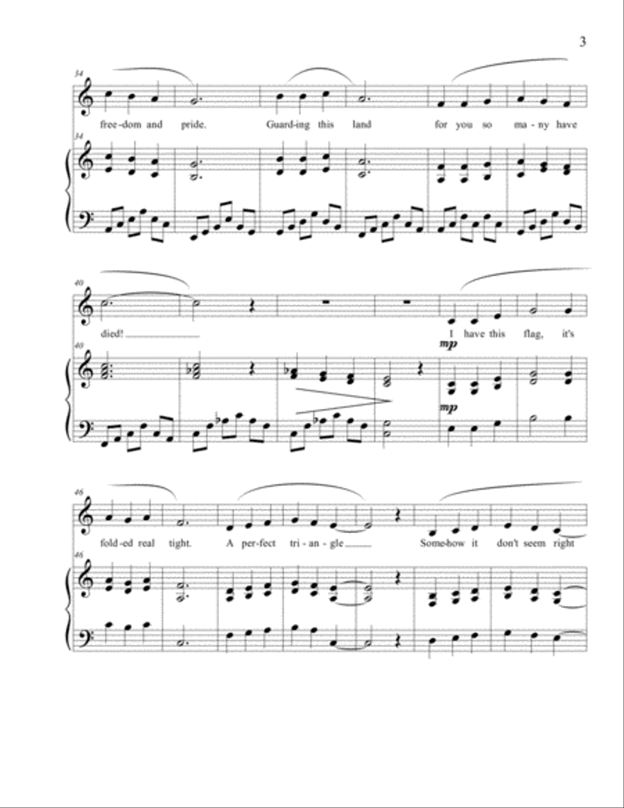 This Flag Unison Choir scores gallery preview page 3