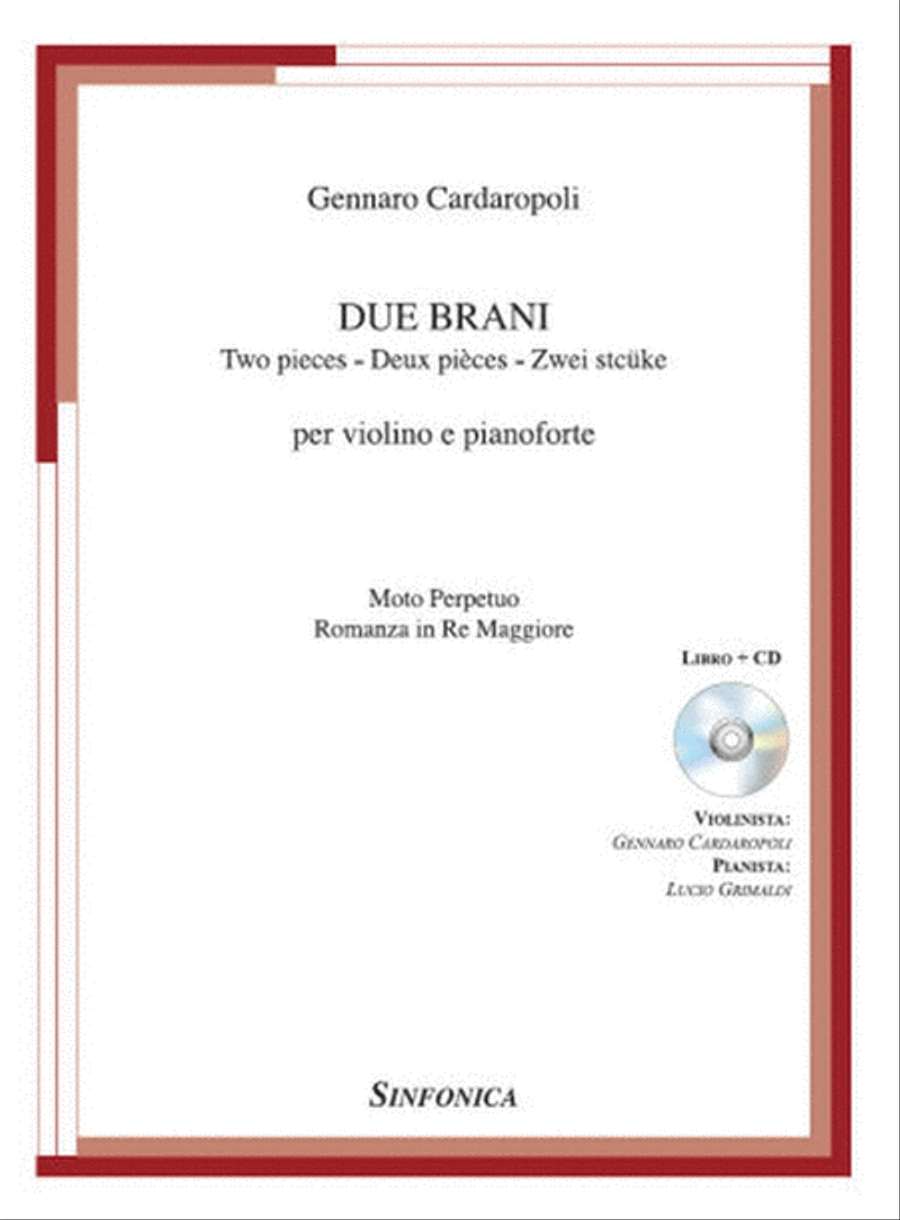Due Brani Due Brani Violin Solo scores gallery preview page 1