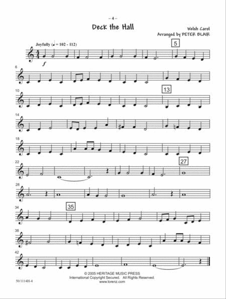 JumpStart First Holiday Concert - Clarinet Concert Band scores gallery preview page 3