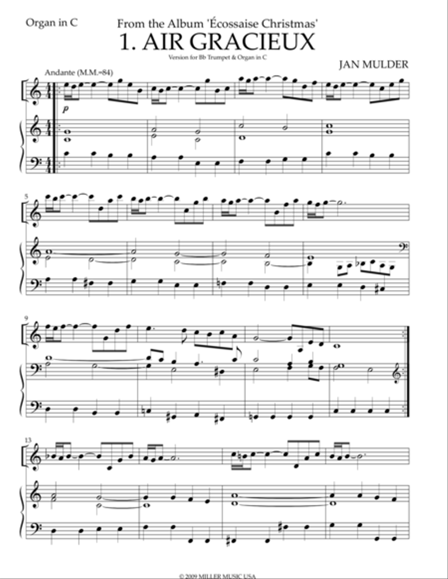Air Gracieux In C Air Gracieux In C Trumpet scores gallery preview page 1