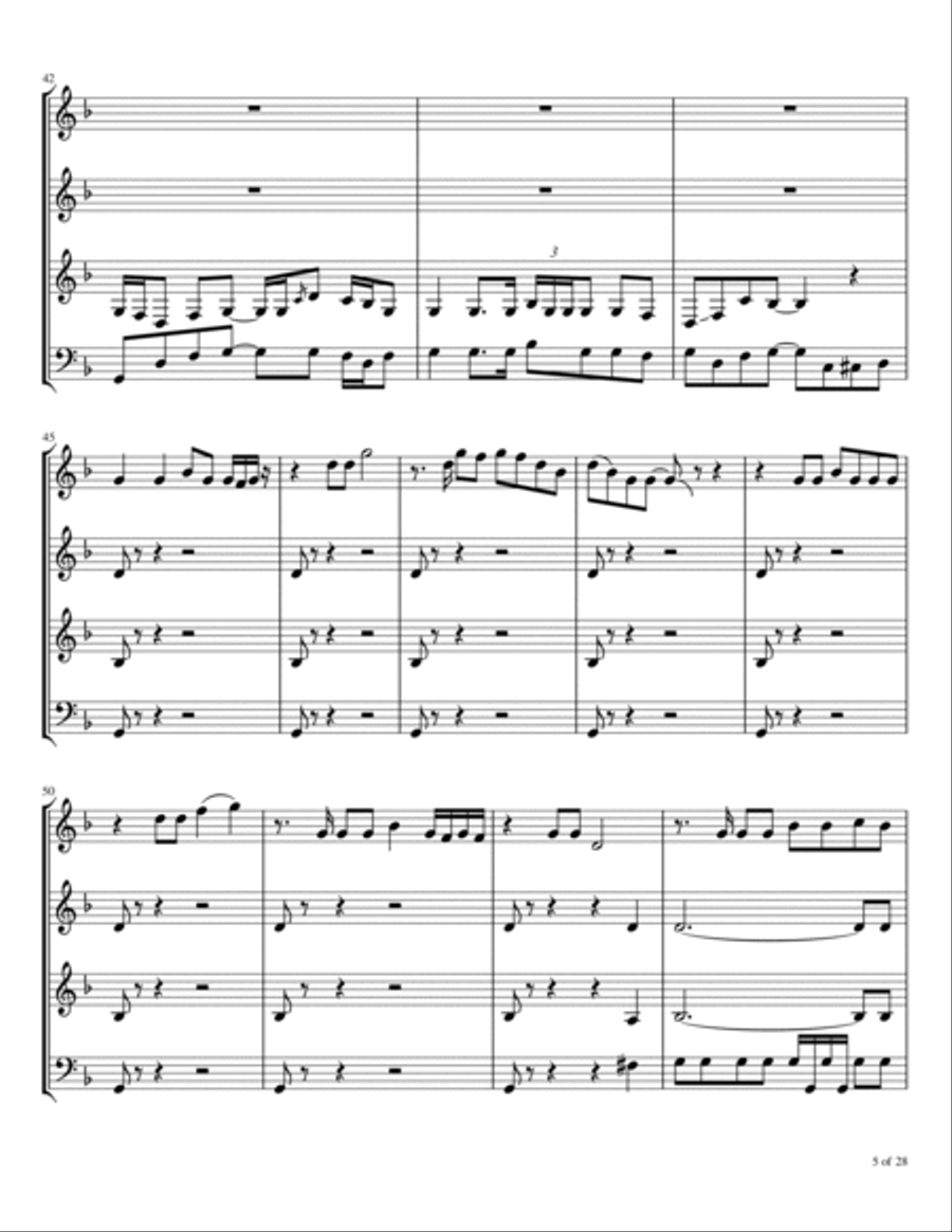 Inside Looking Out Woodwind Quartet scores gallery preview page 6